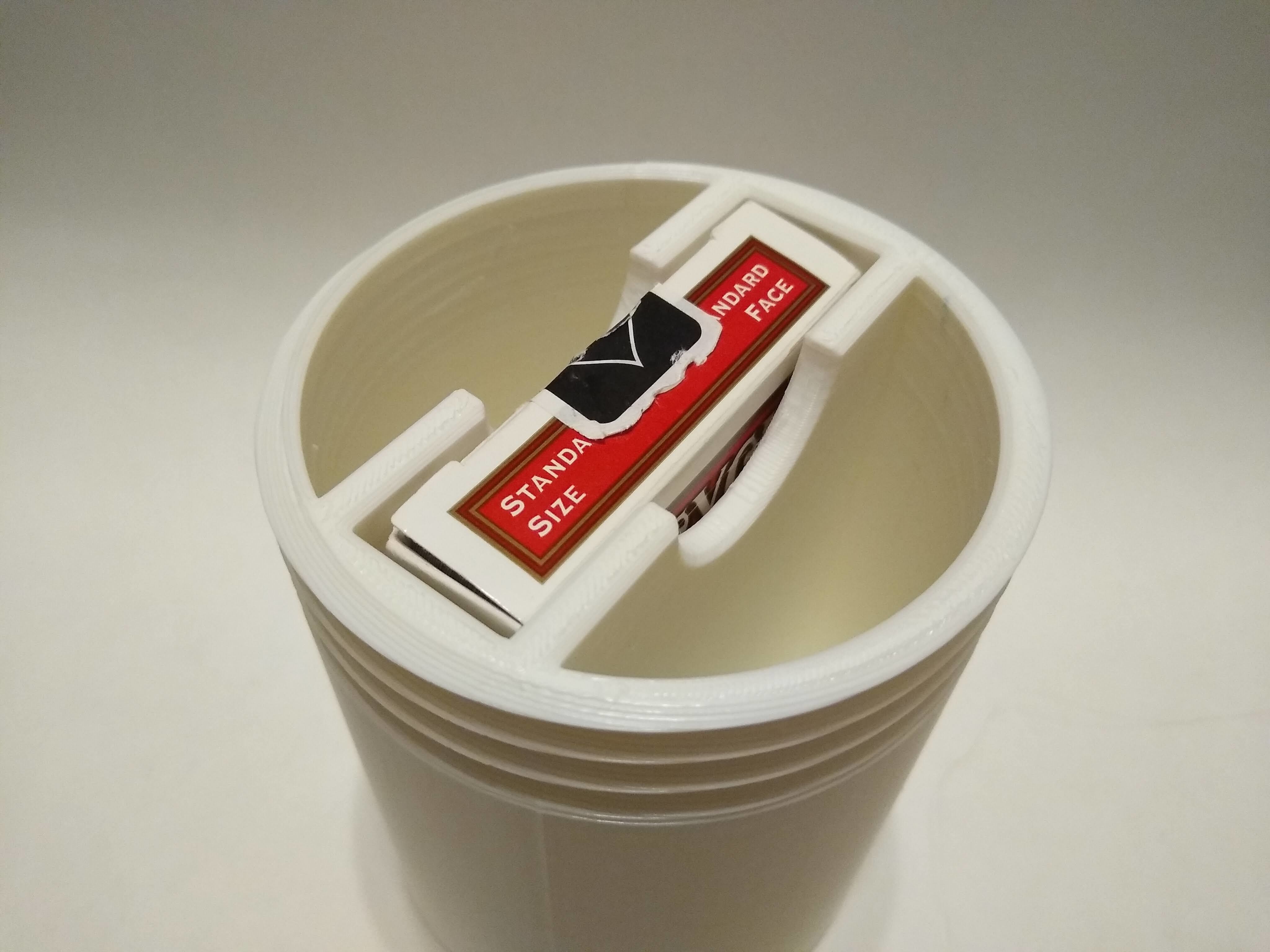 Multiple Compartment Playing Card Holder 3D print model_3