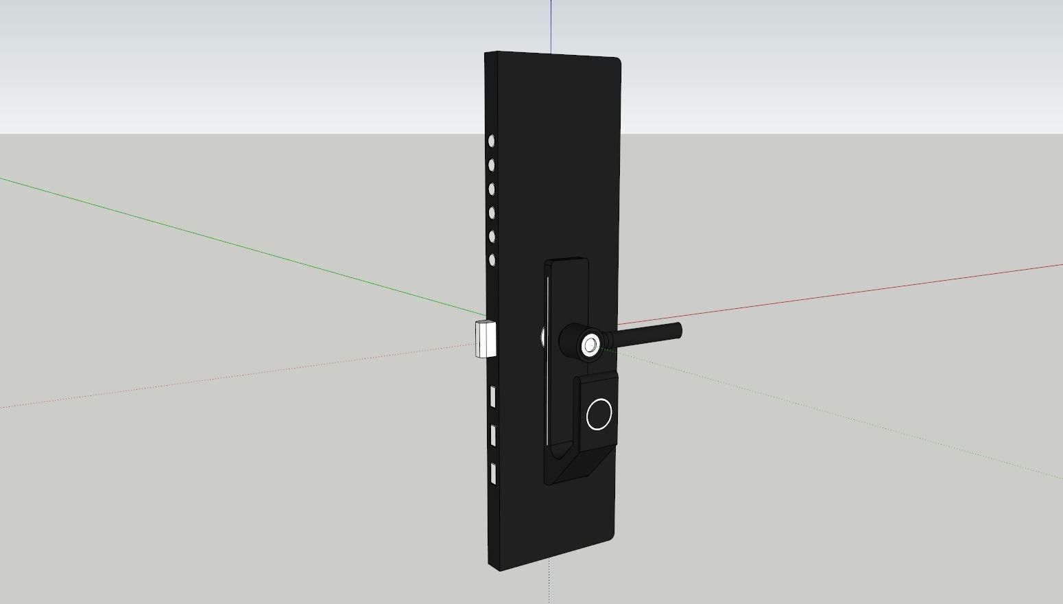 Lock1 tv stand Low-poly 3D model_11