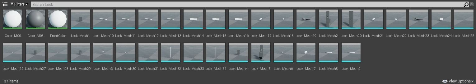 Lock1 tv stand Low-poly 3D model_9