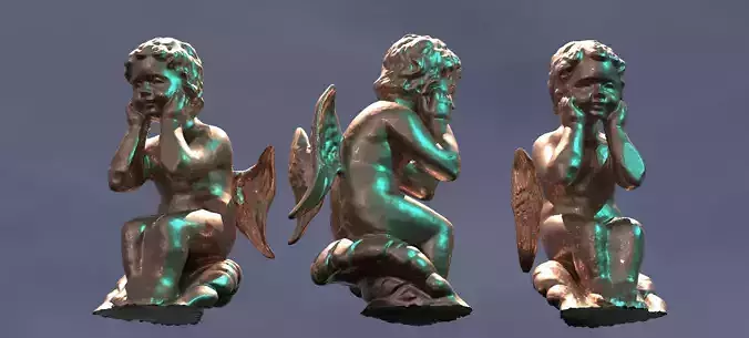 Cherub Sculpture 3D model