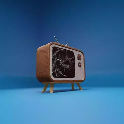 Low Poly Television old tv