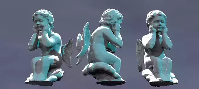 Cherub Sculpture 2 3D model