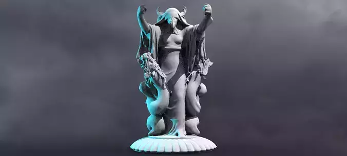 Halloween Hooded Monster Statue