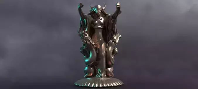 Halloween Hooded Monster Statue 2 