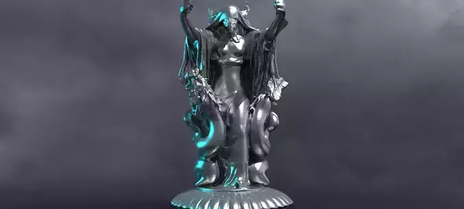 Halloween Hooded Monster Statue 3