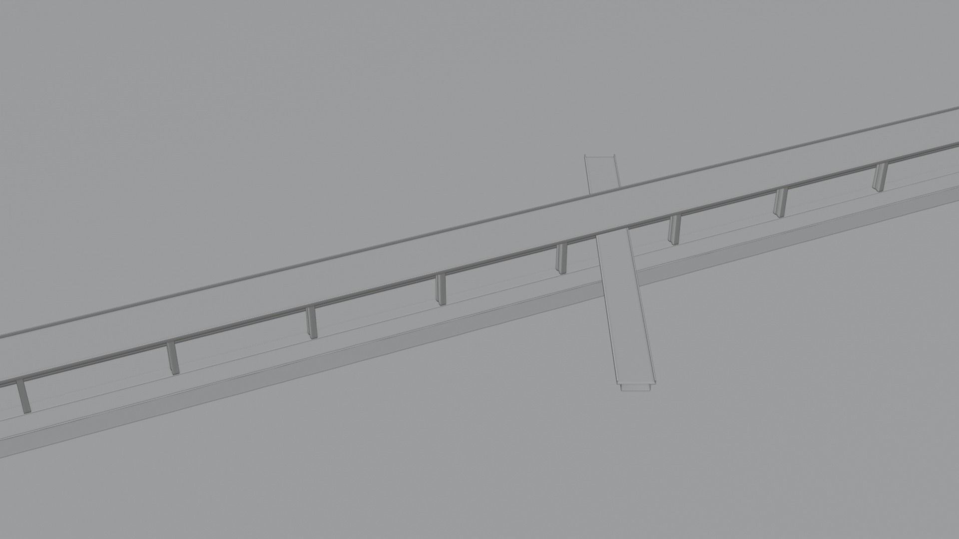 Dystopian Highway Scene with 8K and 4K Textures Low-poly 3D model_3