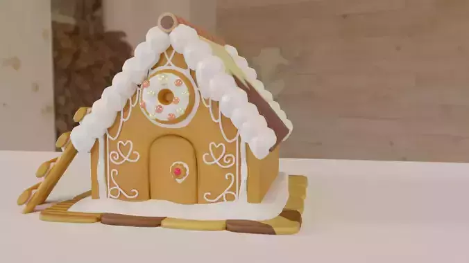 Gingerbread House 3D model