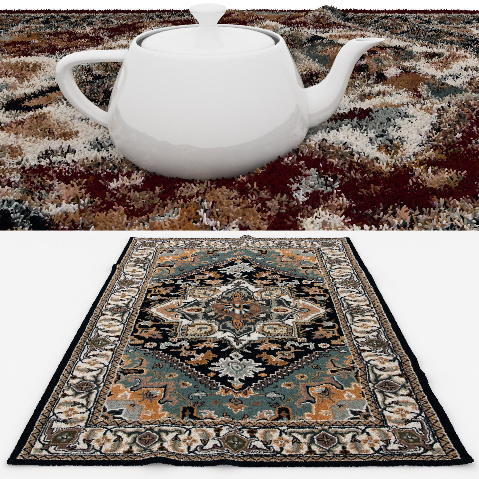 Rugs No 748 Low-poly 3D model_1