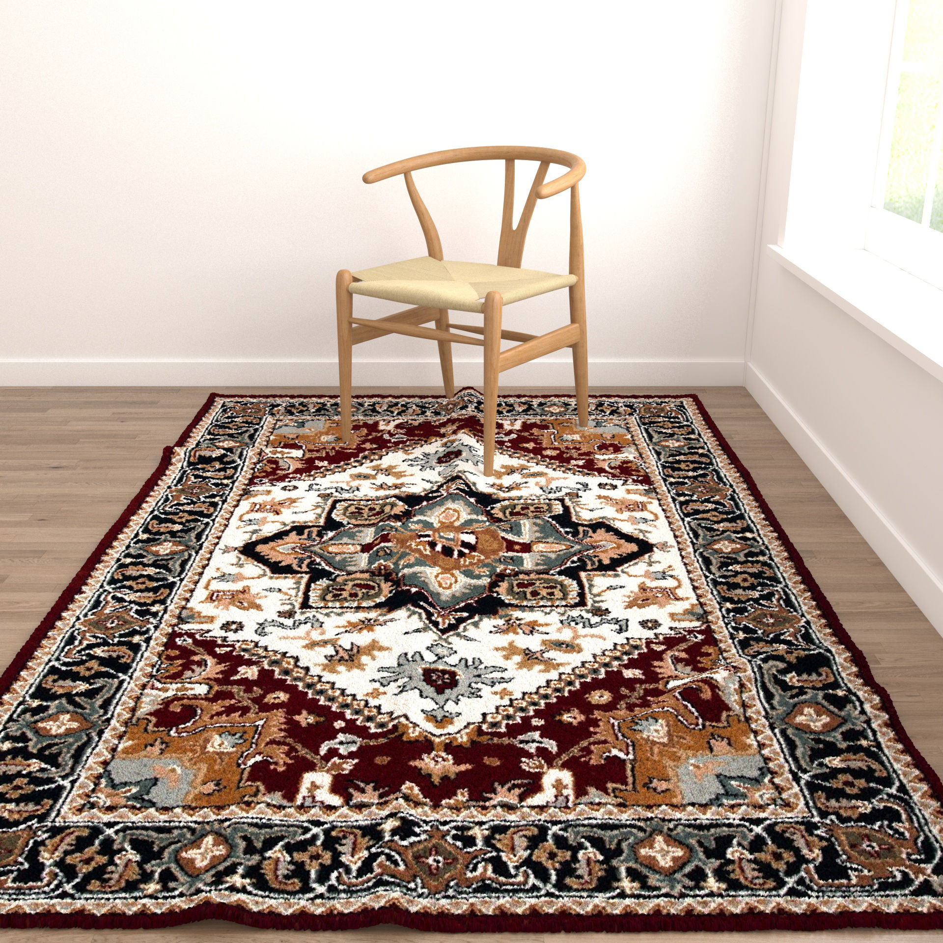 Rugs No 748 Low-poly 3D model_3