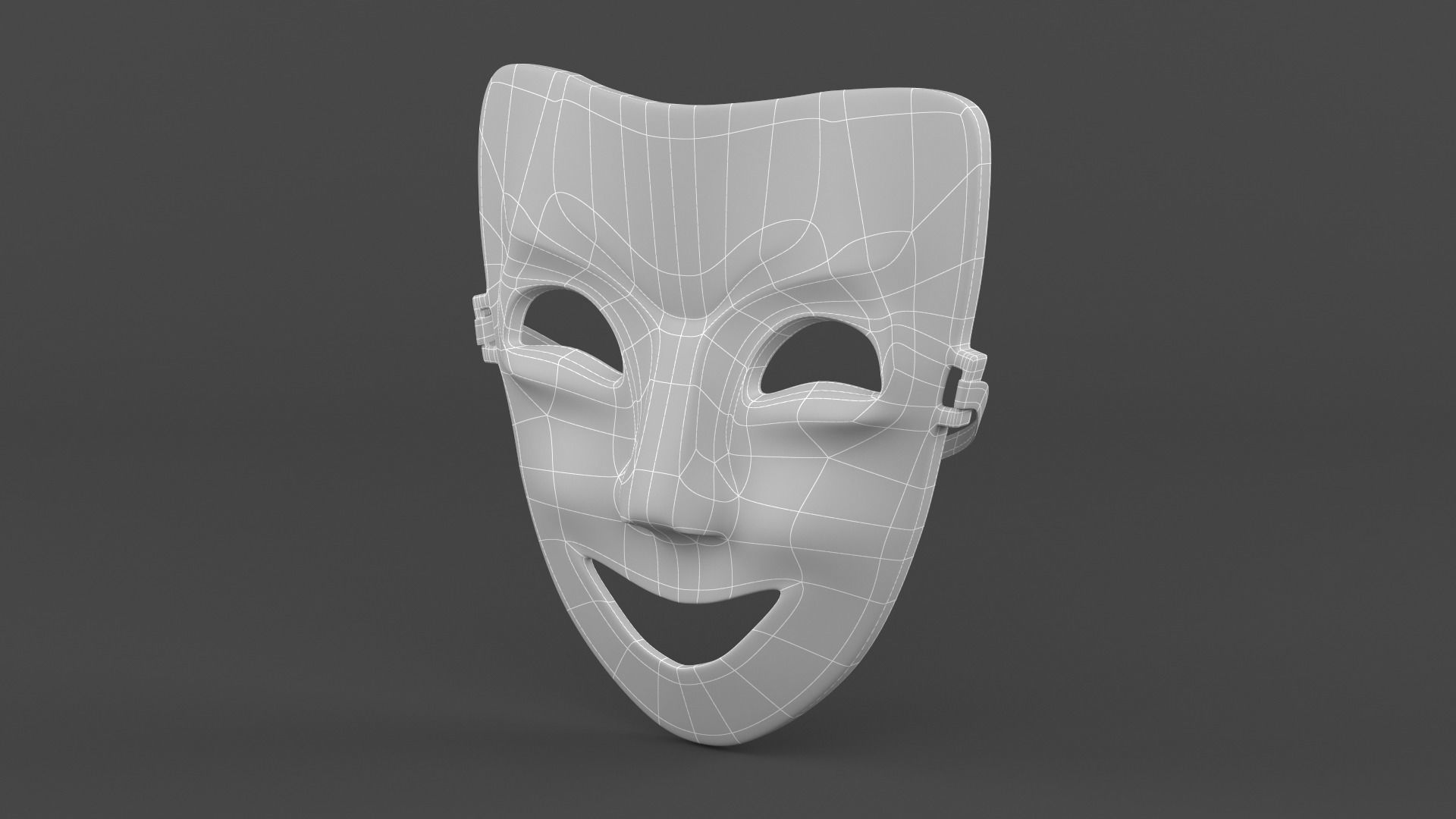Theatre Masks 3D model_9