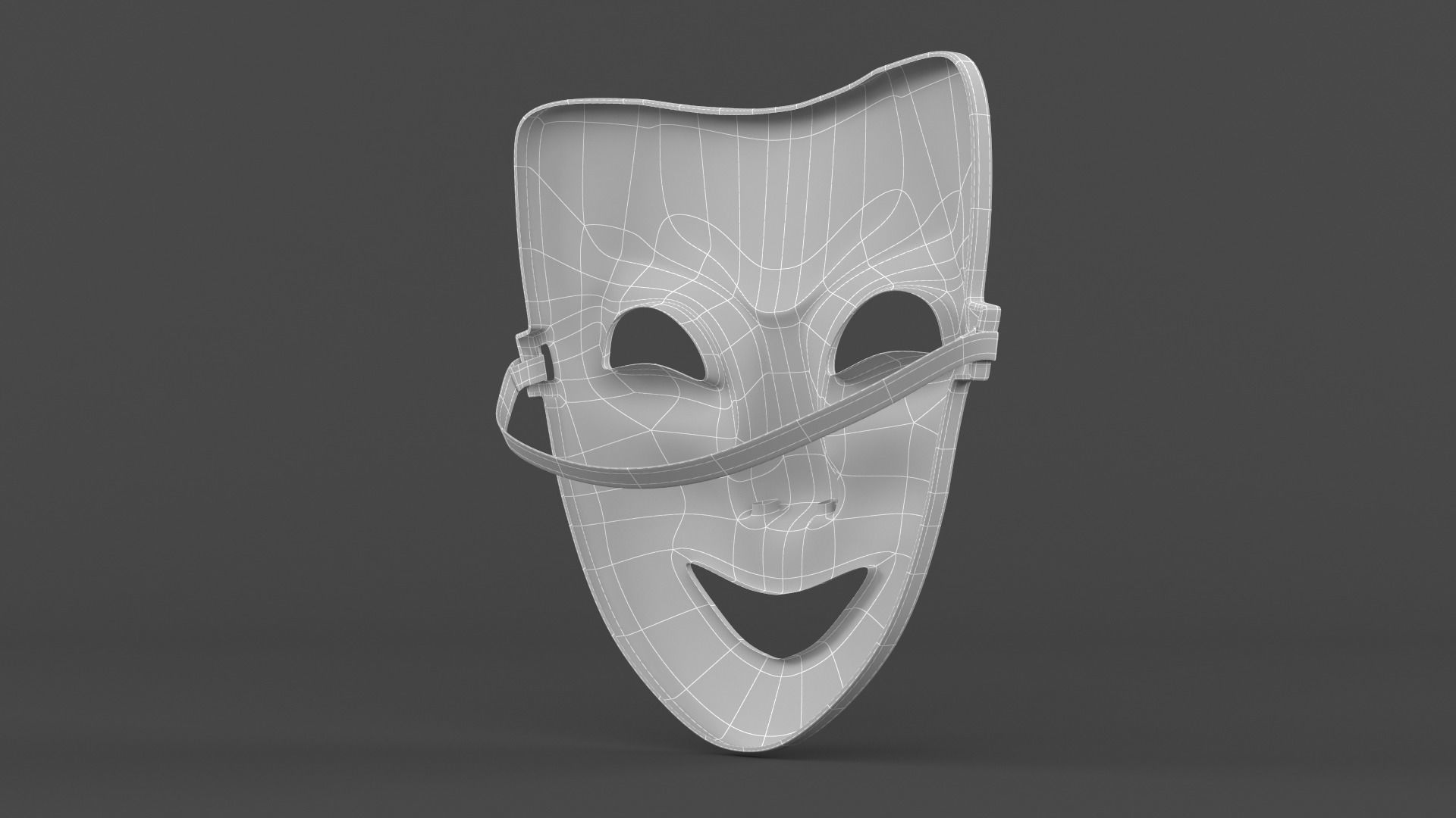 Theatre Masks 3D model_10