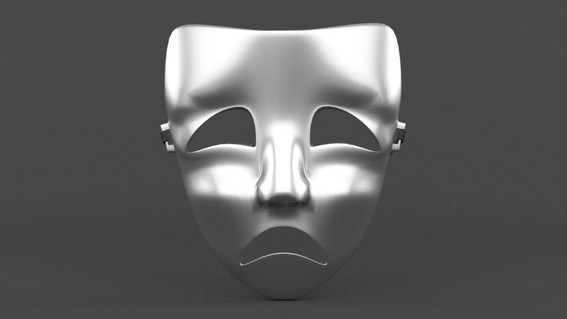 Theatre Masks 3D model_4