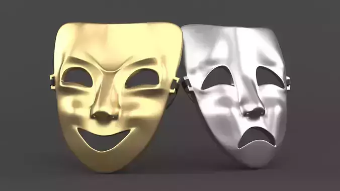 Theatre Masks 3D model