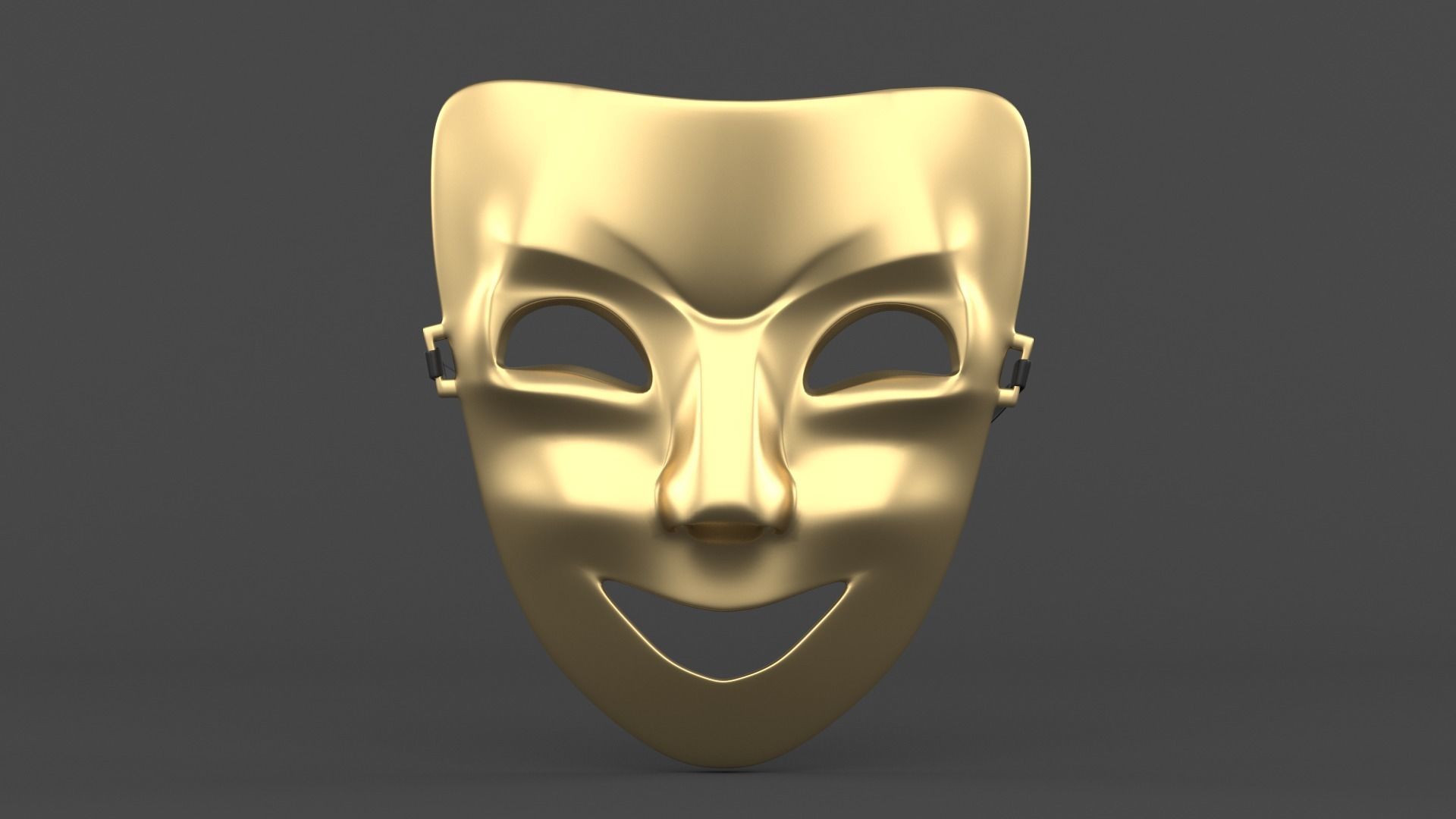 Theatre Masks 3D model_1