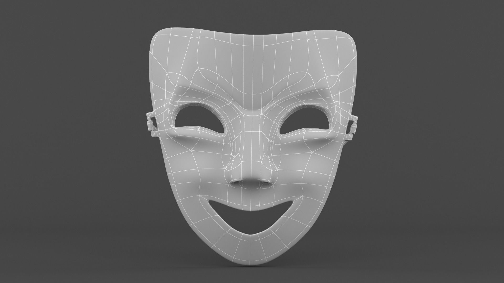 Theatre Masks 3D model_8