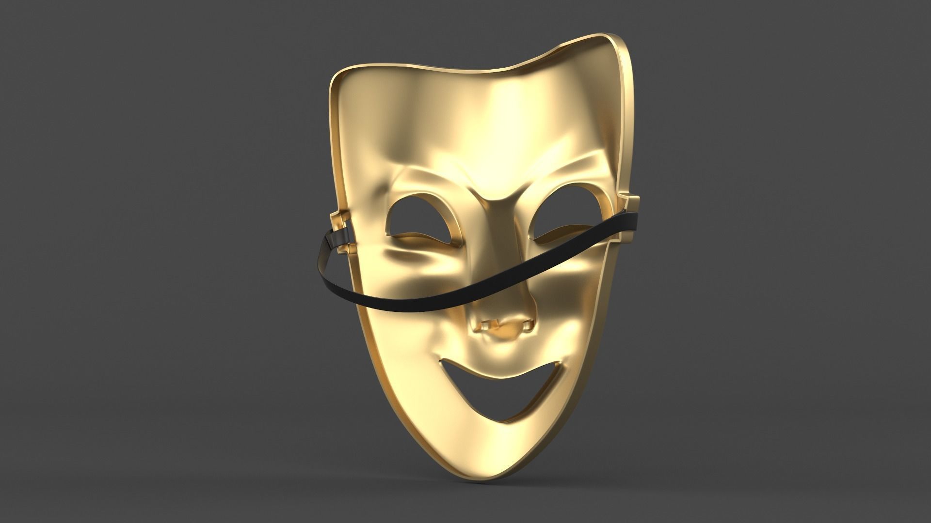 Theatre Masks 3D model_3