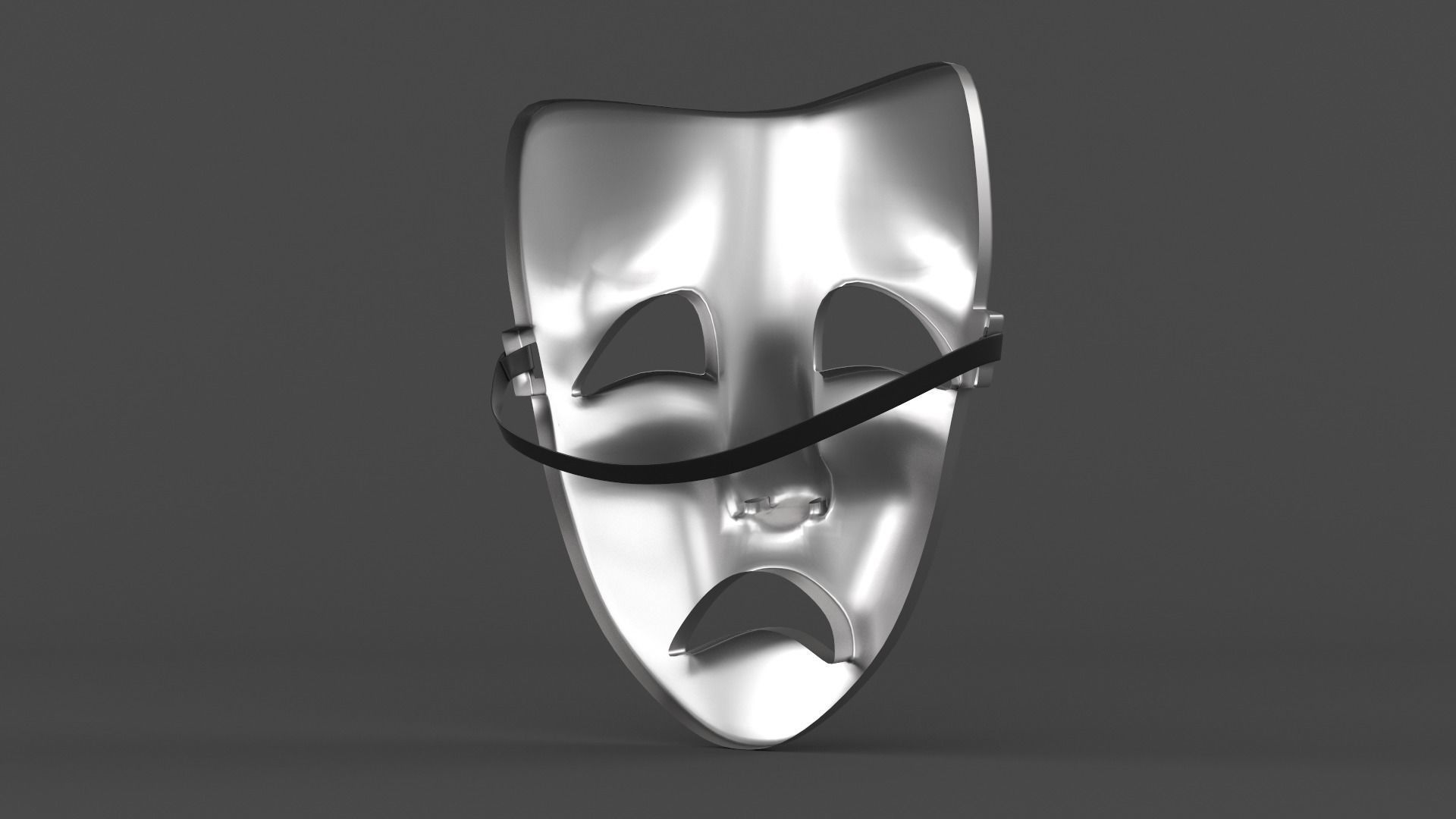 Theatre Masks 3D model_6