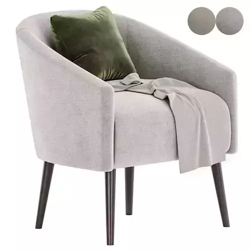 curved nest armchair
