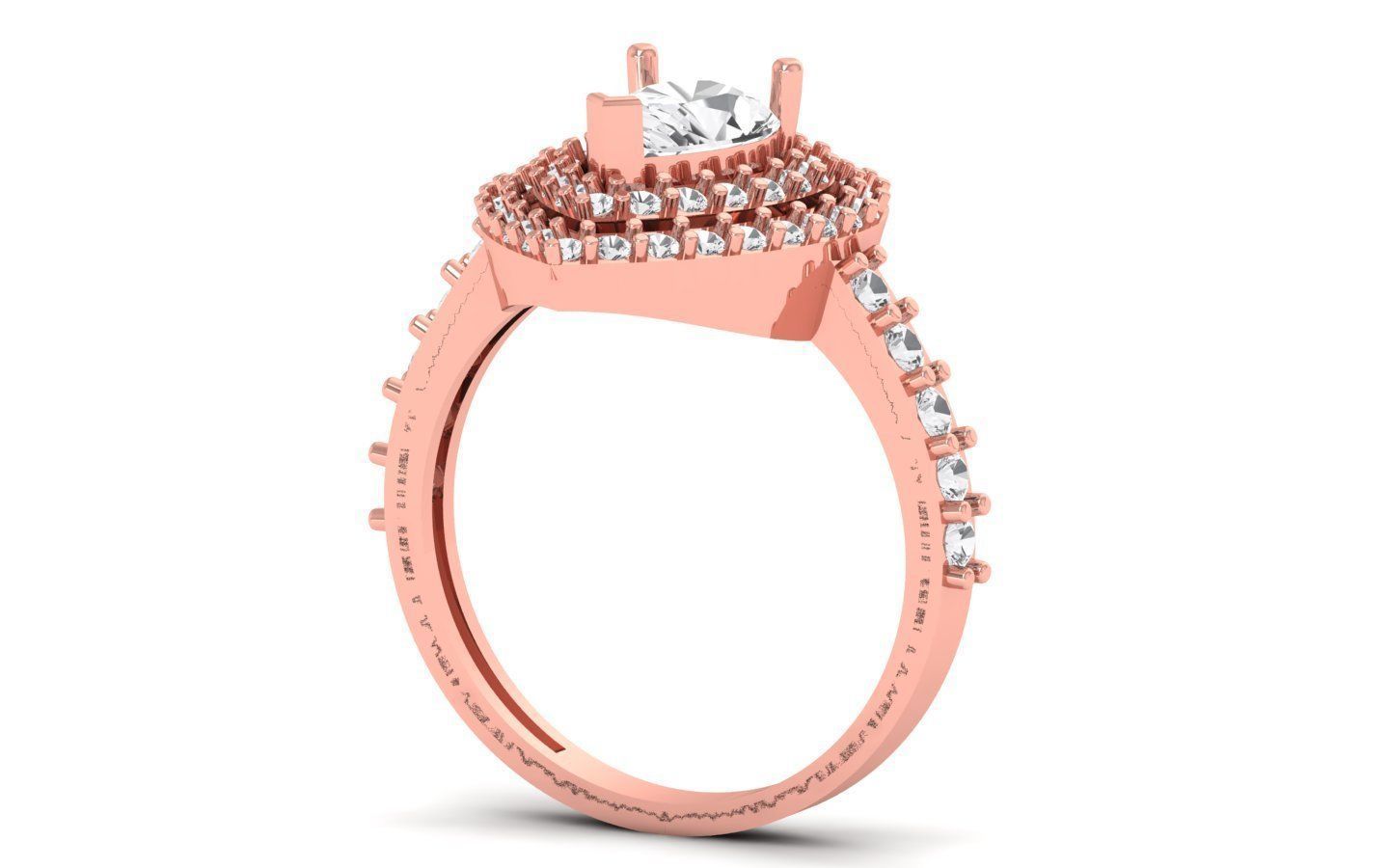 Solitaire Engagement Ring 3dm STL OBJ FBX Renders Details 3D print model_1