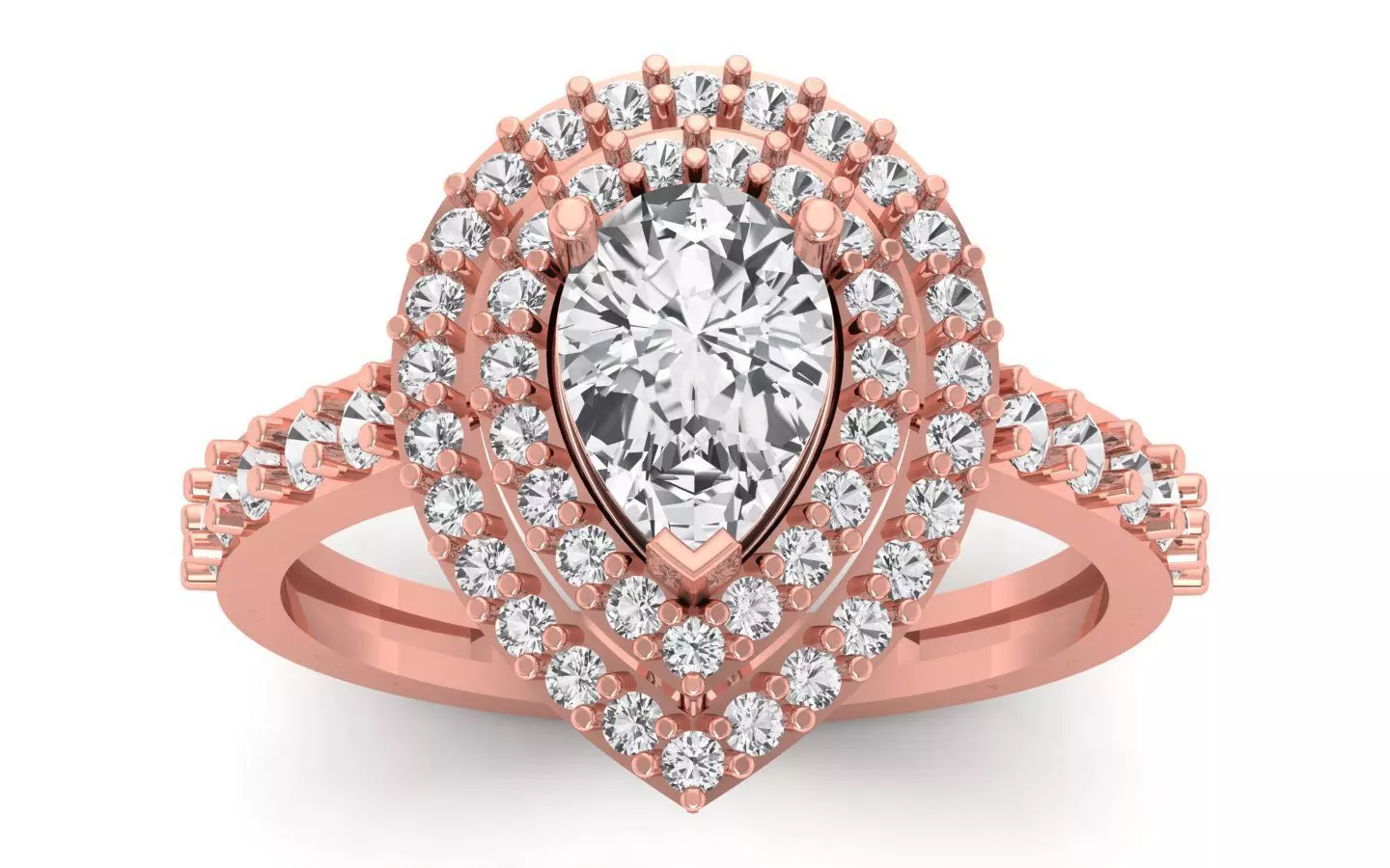 Solitaire Engagement Ring 3dm STL OBJ FBX Renders Details 3D print model_0