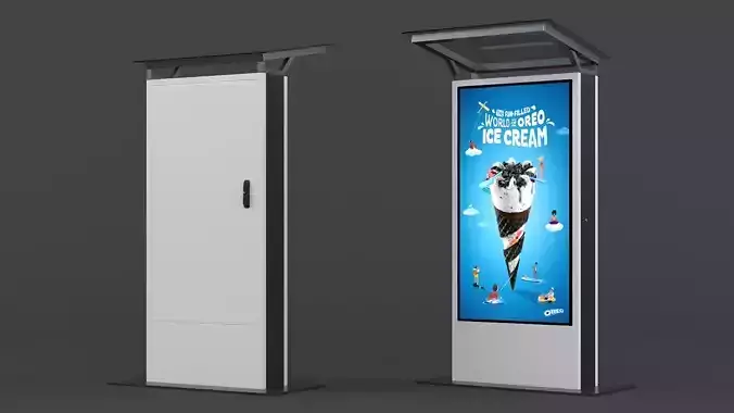 Electronic Kiosk 3D model