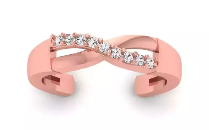 Infinity love free size Adjustable  Ring 3D print model