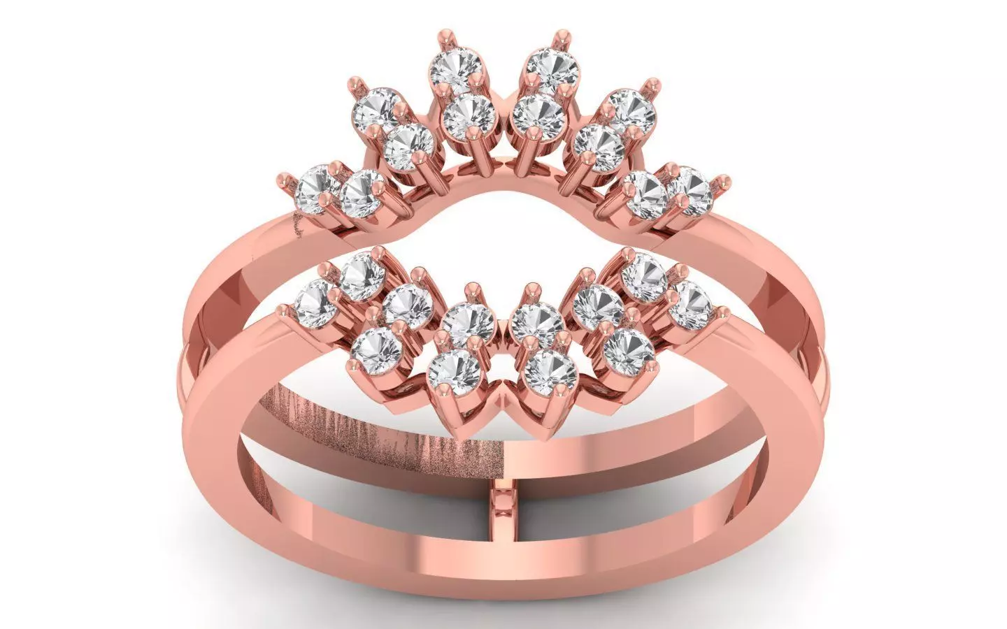 Wedding Ring Enhancer Bridesmaid Flower Ring 3D print model_0