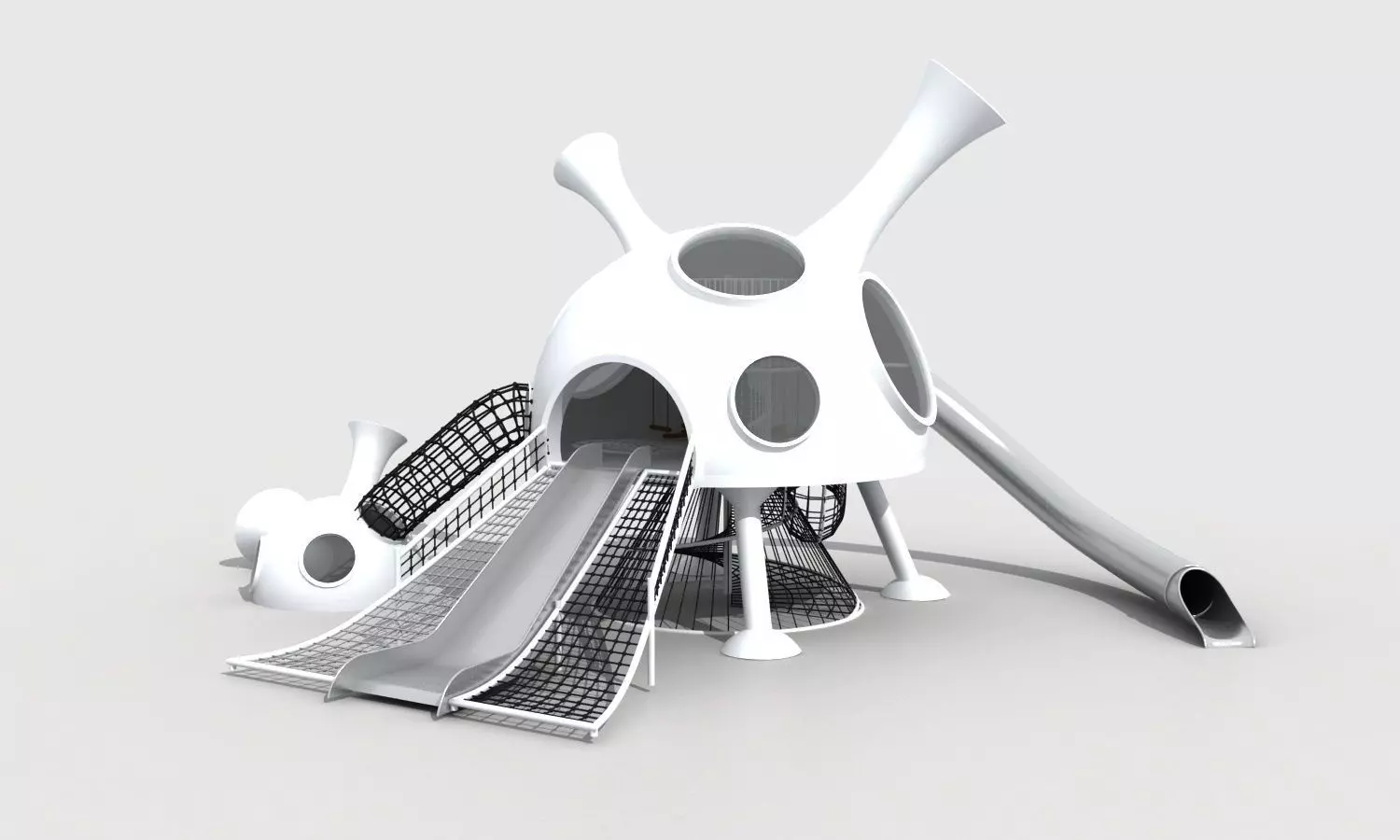 Alien explore space children playground 3D model