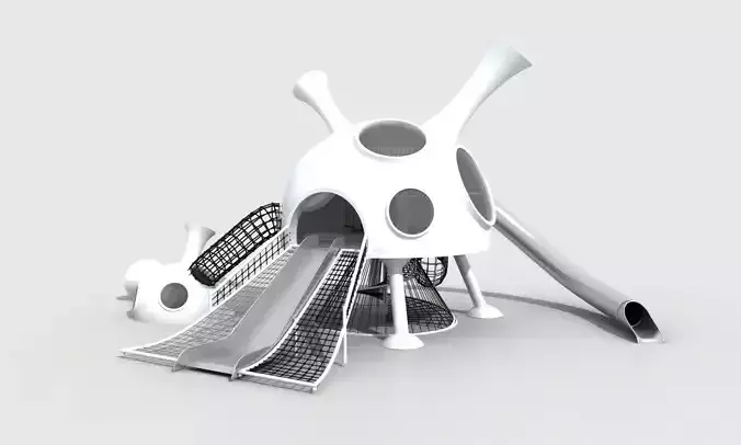 Alien explore space children playground