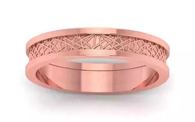 Plain Band Rings For Engagement or Wedding 3D print model