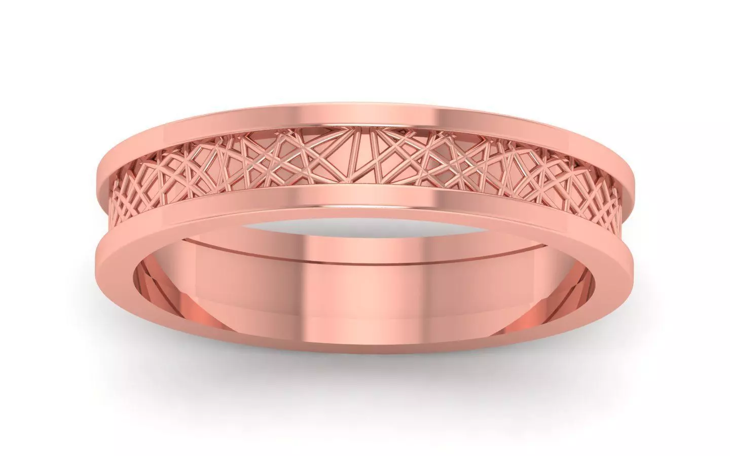 Plain Band Rings For Engagement or Wedding 3D print model_0