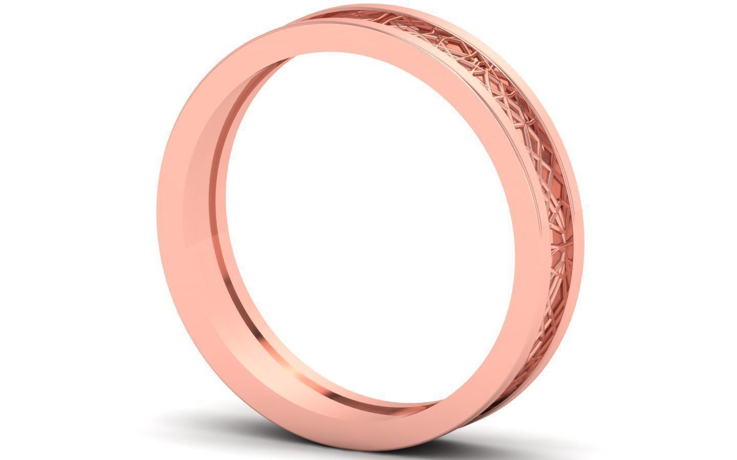 Plain Band Rings For Engagement or Wedding 3D print model_2