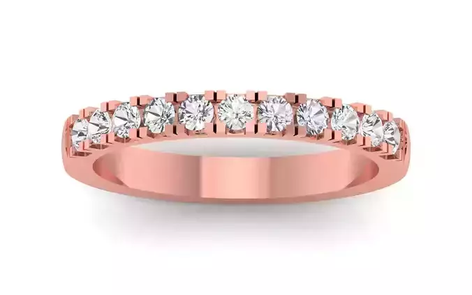 Light Weight Matching Engagement Band For Bridal