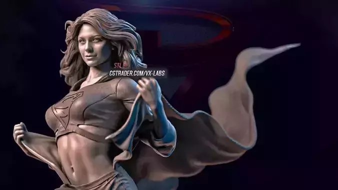 Supergirl Including Sexy version 3D print model