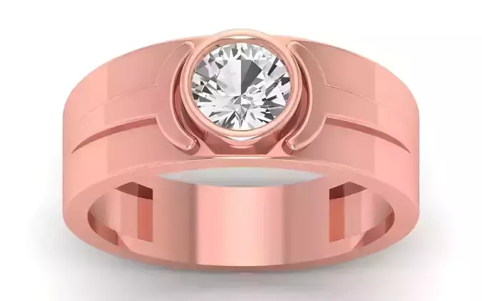 Solitaire Diamond Wedding Ring 3dm STL OBJ FBX Renders Details 3D print model
