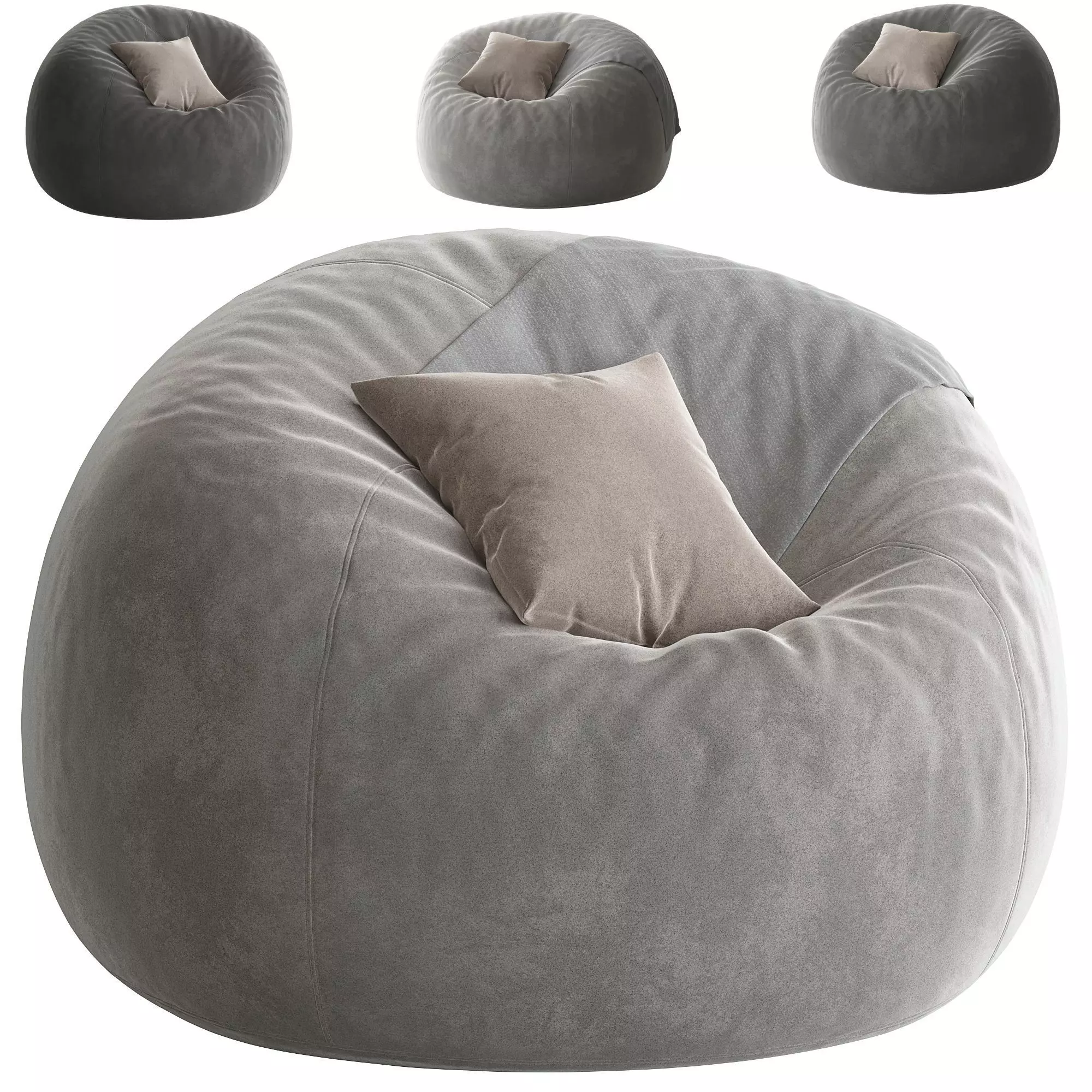 Bean Bag 3D model_0