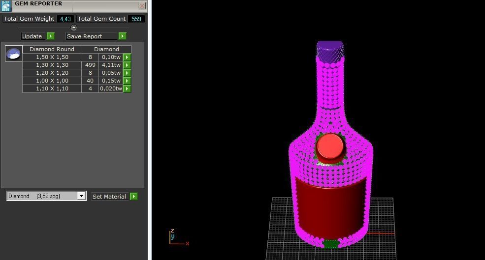 Bottle Model 2073 3D print model_9
