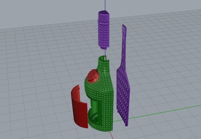 Bottle Model 2073 3D print model_2