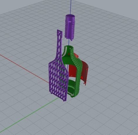 Bottle Model 2073 3D print model_4