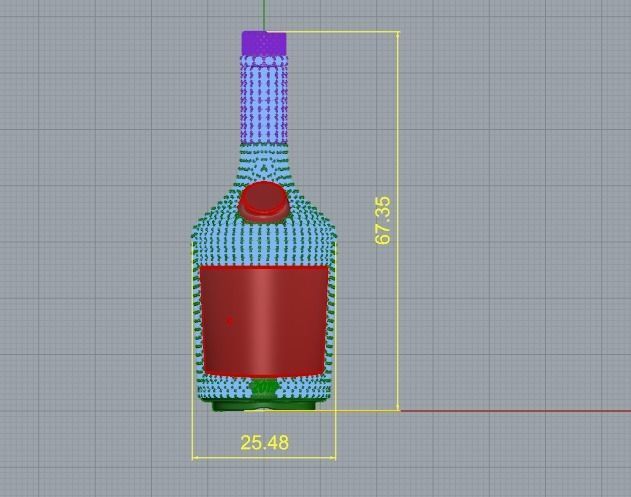 Bottle Model 2073 3D print model_6