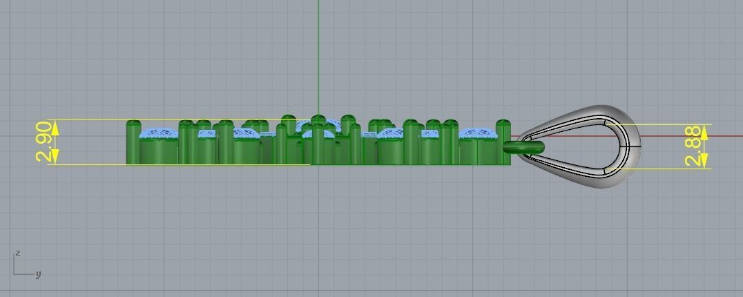 Pendant snowflake Model 2071 3D print model_6