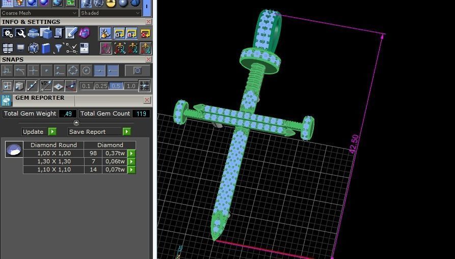 Pendant cross nail Model 2068 3D print model_8