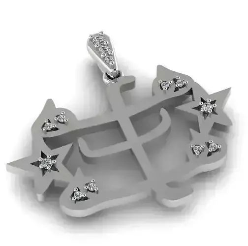 Pendant with stars Model 2065