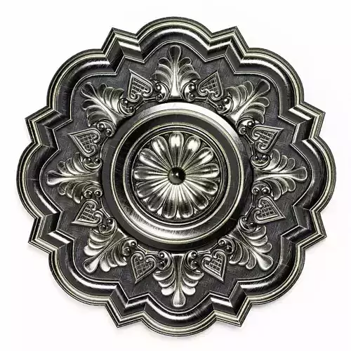 Rozet ornate brass ceiling medallion