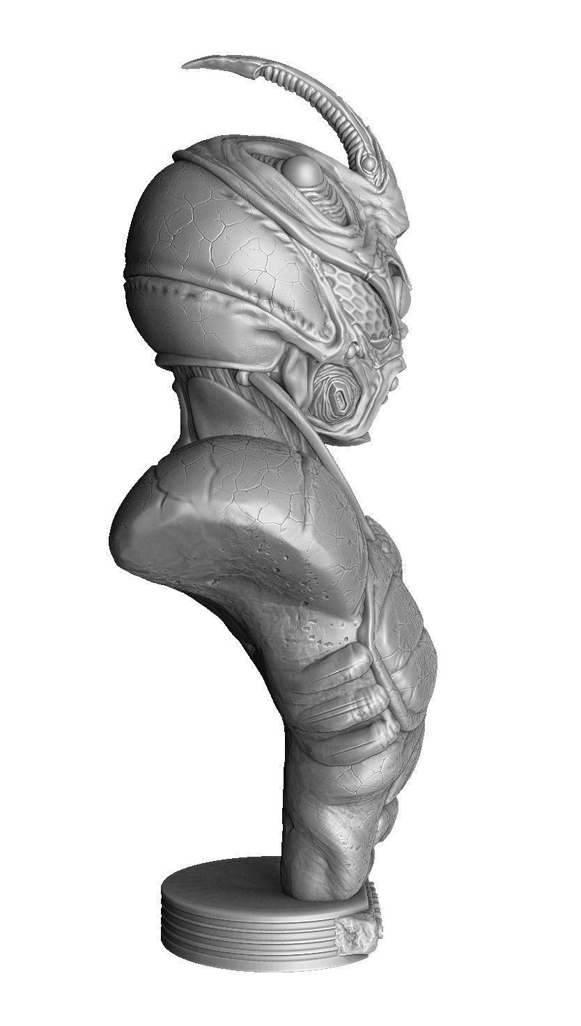 Guyver Bust 3D printable STL 3D print model_27
