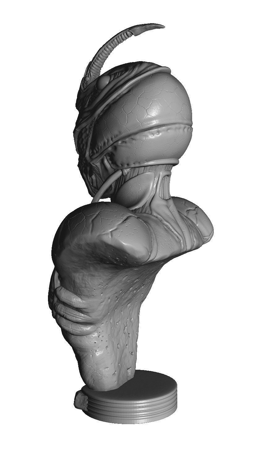 Guyver Bust 3D printable STL 3D print model_25