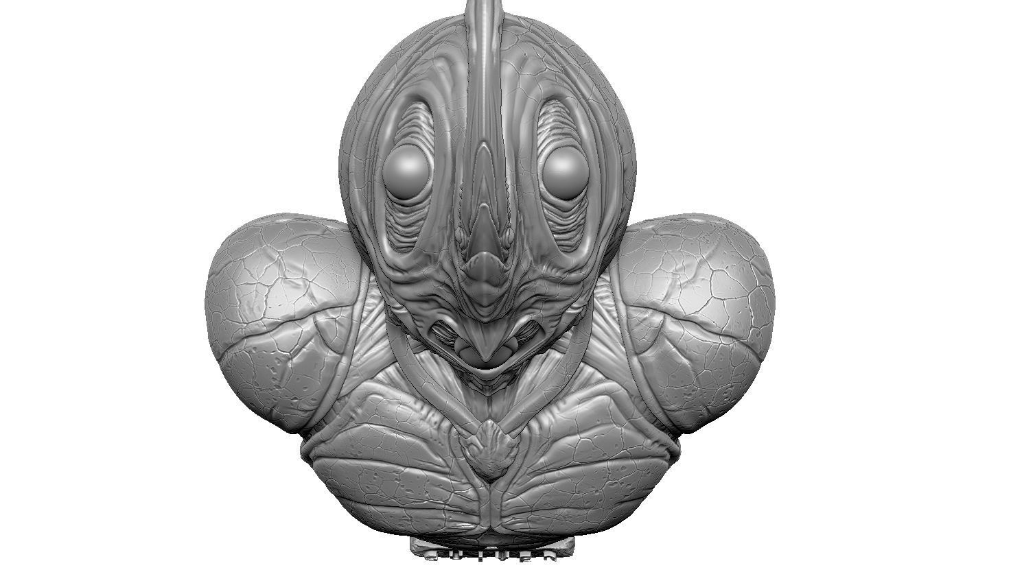 Guyver Bust 3D printable STL 3D print model_16