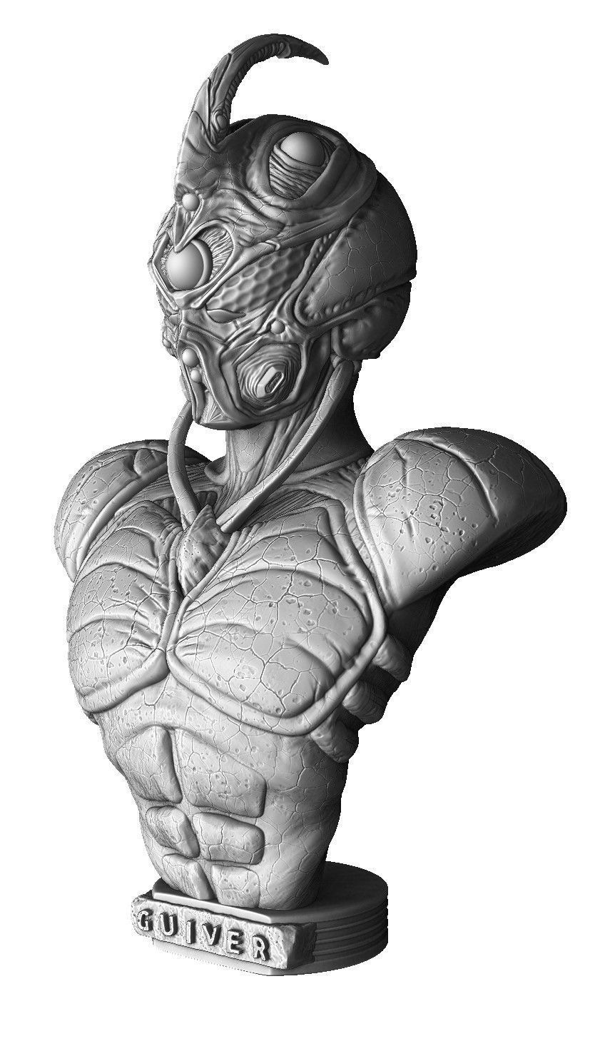 Guyver Bust 3D printable STL 3D print model_23