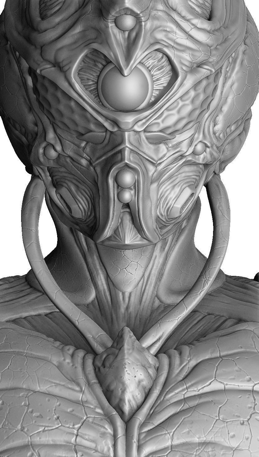 Guyver Bust 3D printable STL 3D print model_29