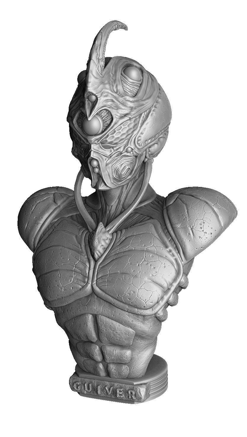 Guyver Bust 3D printable STL 3D print model_22